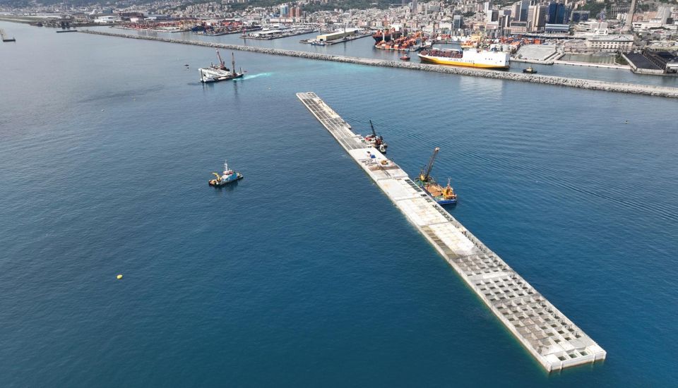 Nuova Diga Foranea di Genova ventesimo cassone